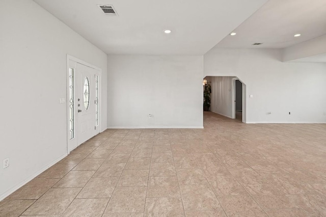 view of tiled empty room