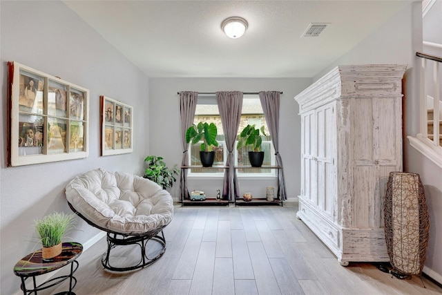 31451 Kingsway Rd, Georgetown, TX 78628 - living area featuring wood finished floors and baseboards