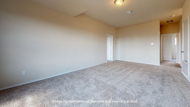 view of carpeted empty room