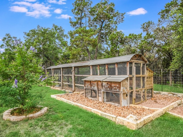 view of outdoor structure