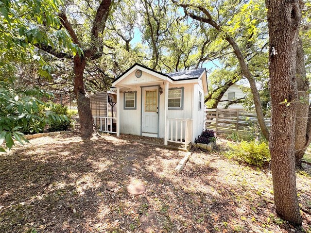 view of outbuilding