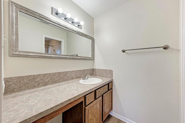 bathroom with vanity