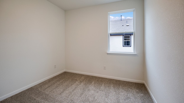 view of carpeted empty room