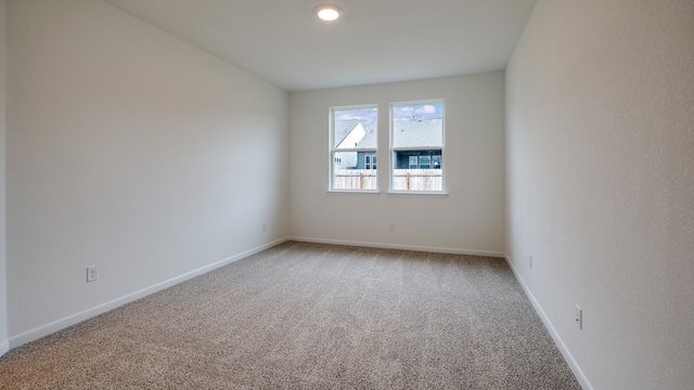 view of carpeted empty room