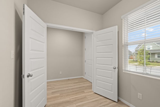 bedroom featuring light hardwood / wood-style flooring