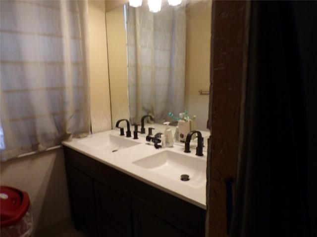 bathroom with vanity