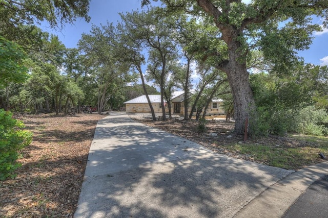 view of street with driveway
