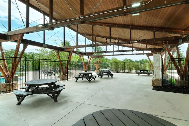 view of home's community featuring a gazebo and a patio