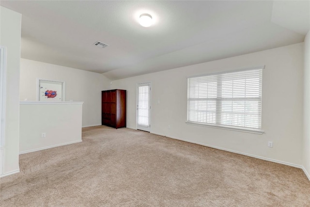 carpeted spare room with plenty of natural light