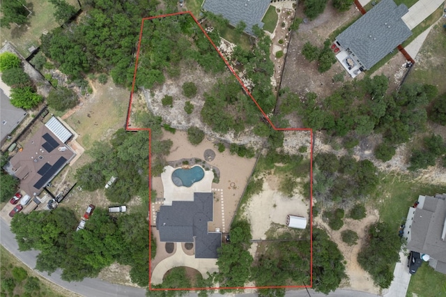 birds eye view of property