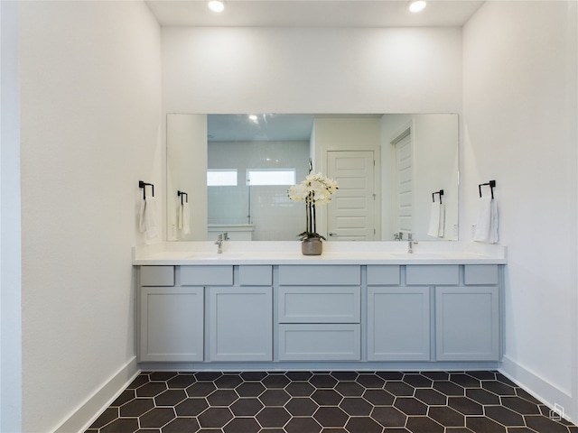 bathroom featuring vanity