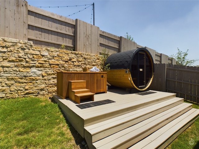 view of wooden terrace