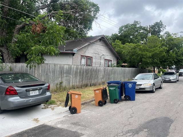 view of vehicle parking