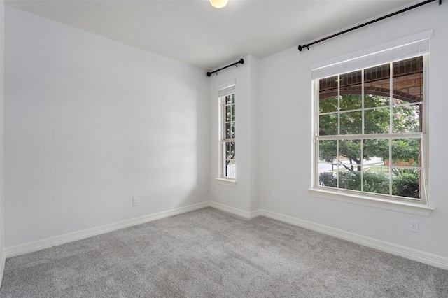 view of carpeted empty room