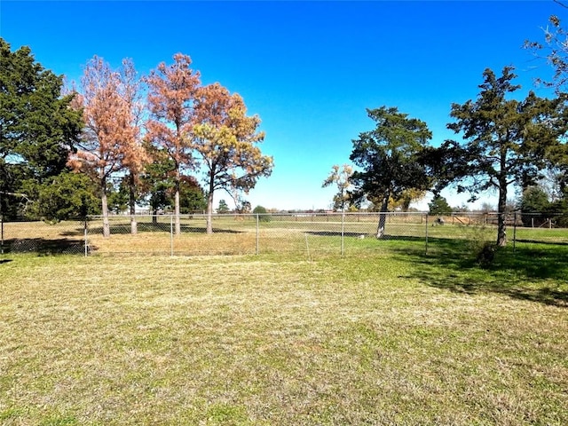 view of yard featuring a rural view