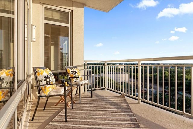 view of balcony