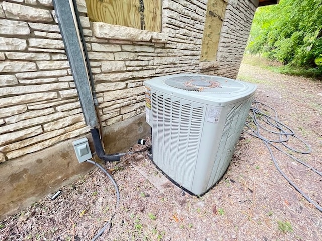 exterior details featuring central AC unit