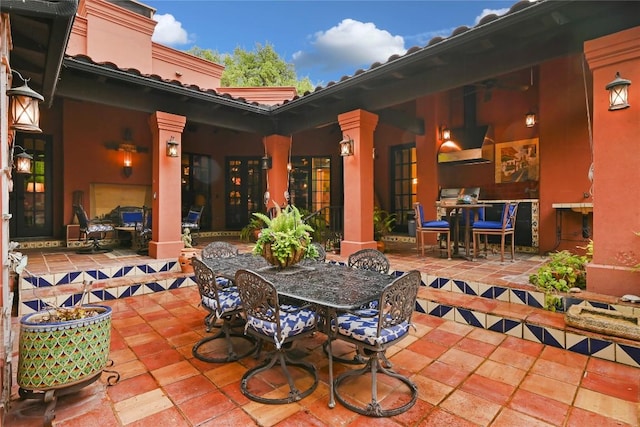 view of patio / terrace with outdoor dining area
