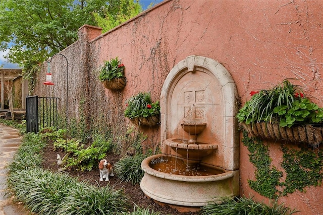 exterior space with fence