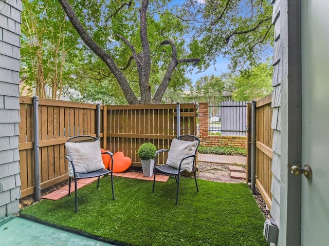 view of yard with a patio