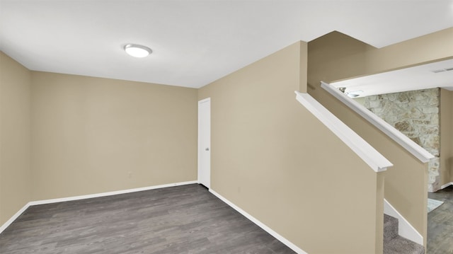 12002 Hardwood Trl, Austin, TX 78750 - stairway with wood finished floors and baseboards