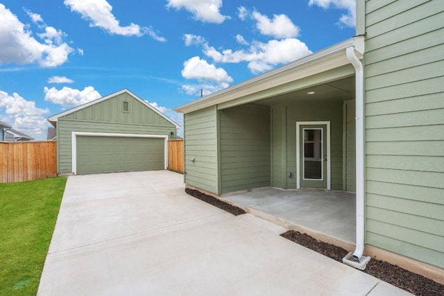 exterior space with a patio area