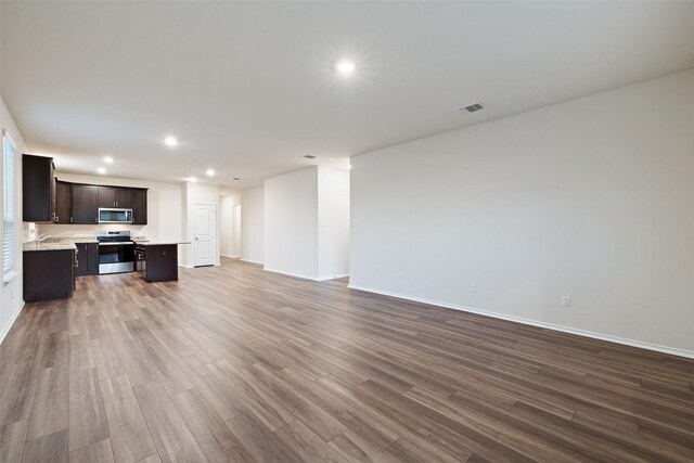 living room featuring wood-type flooring