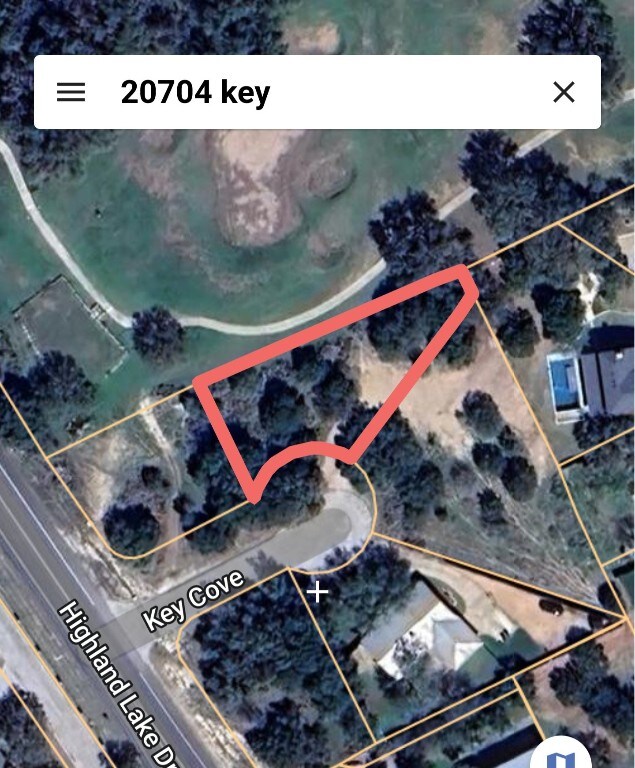 20702 Key Cv, Lago Vista TX, 78645 land for sale