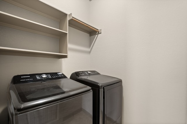 laundry area with washer and dryer