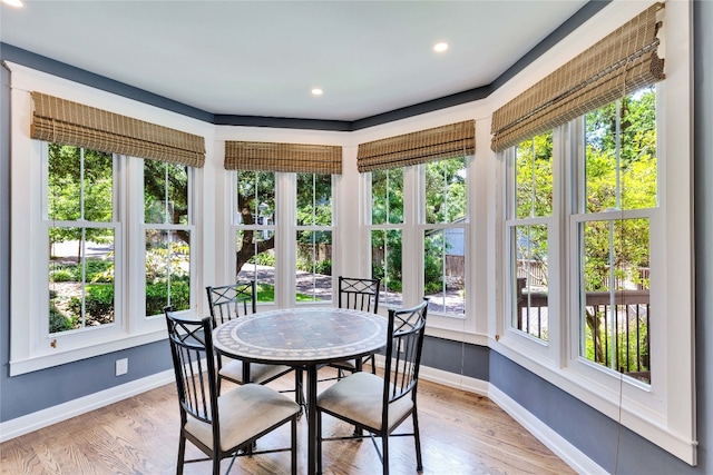 view of sunroom / solarium