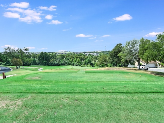 surrounding community featuring a lawn