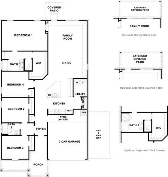 1837 Flying Horseshoe Bnd, Georgetown, TX 78628 - home floor plan