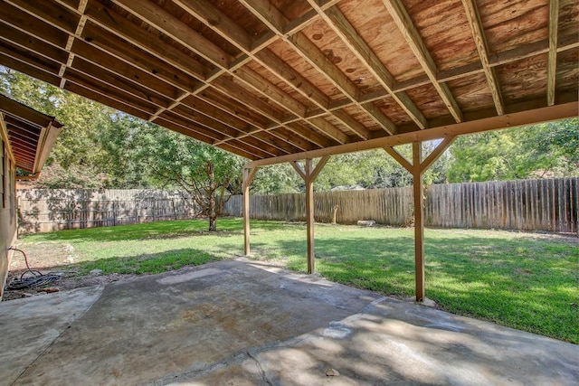 view of patio / terrace featuring a fenced backyard