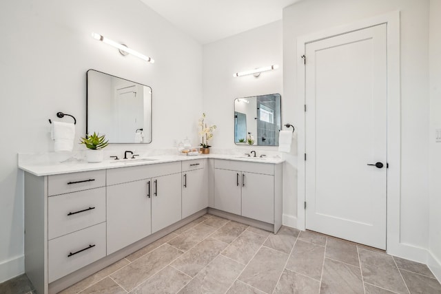 bathroom featuring vanity