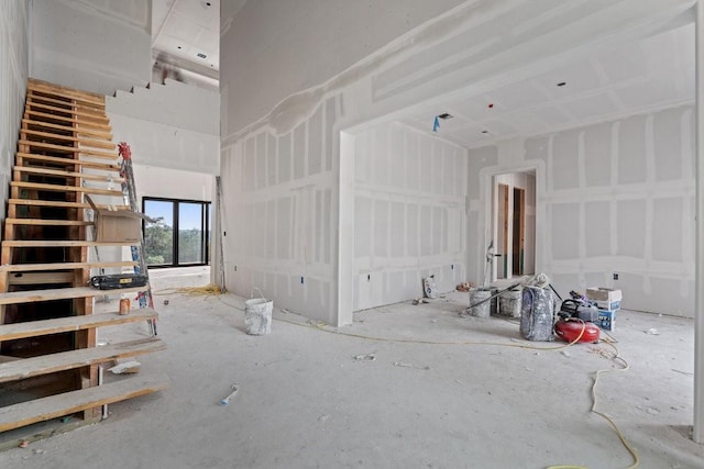 view of unfurnished living room