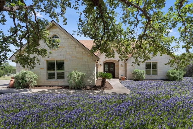 view of front of property with french doors