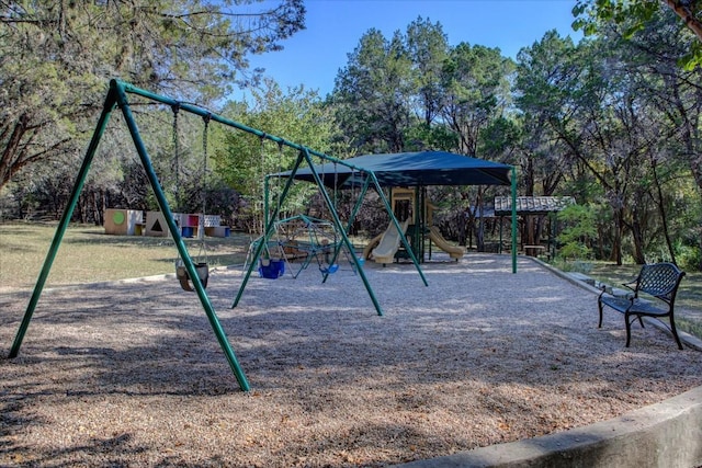 view of play area