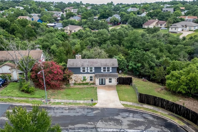 birds eye view of property