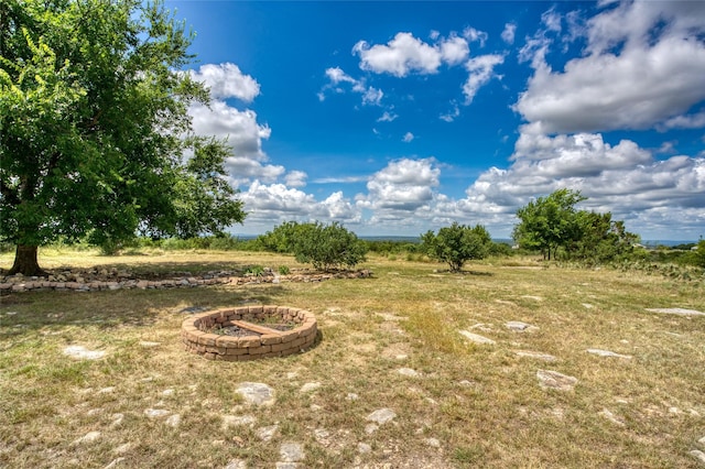 exterior space with a rural view