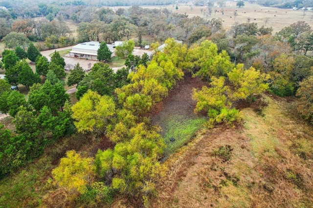 bird's eye view featuring a rural view