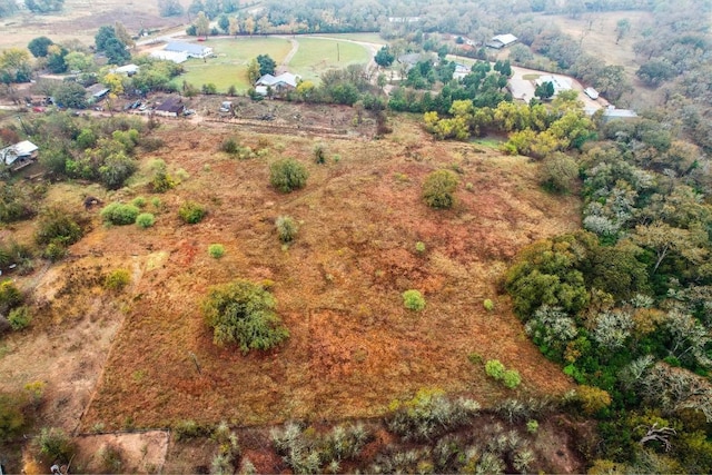 drone / aerial view with a rural view