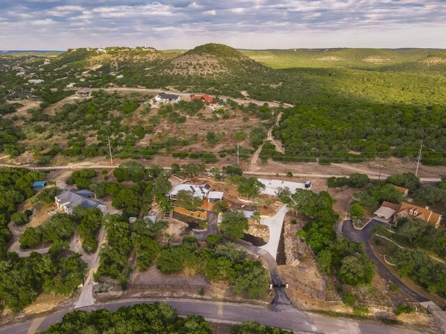 aerial view featuring a mountain view