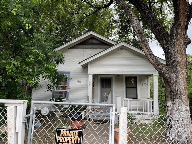 view of bungalow-style home