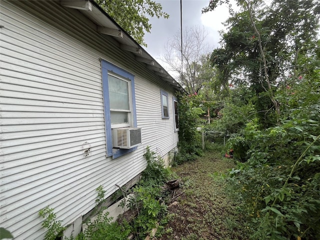 view of property exterior featuring cooling unit