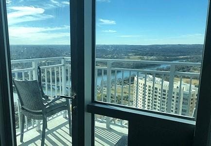 view of balcony