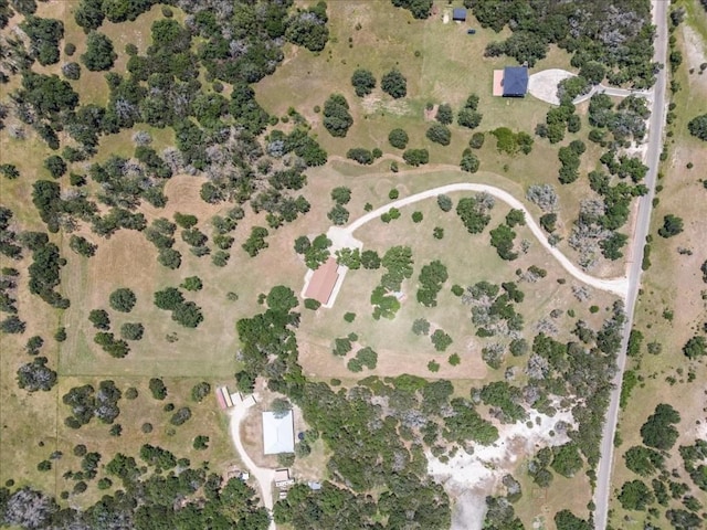 bird's eye view featuring a rural view