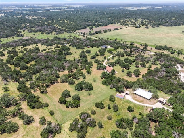 bird's eye view featuring a rural view