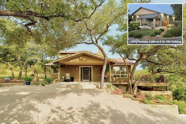 exterior space with a porch