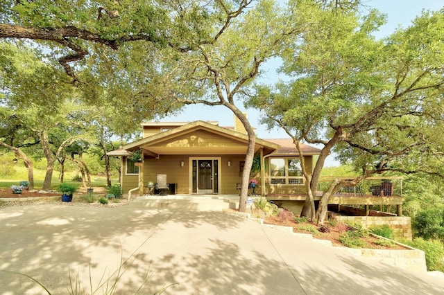 view of front of home