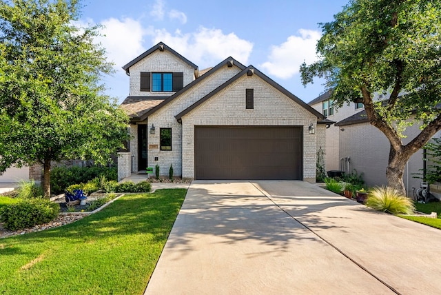 craftsman house with a garage